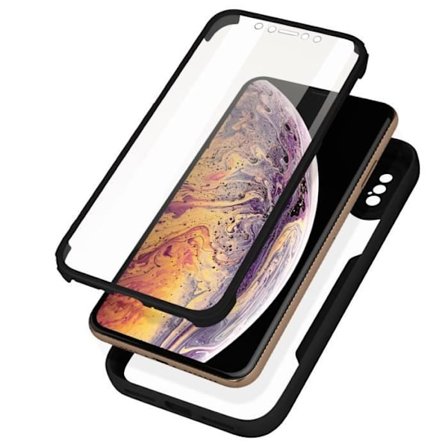 Helhetskydd - MÄRKE - iPhone XS Max - Robust plexiglas - Stötsäker - Transparent design