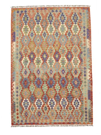 Kelim Afghan Old Stil Teppich 206X300 Wolle