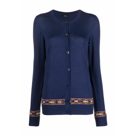 Etro Windhover Cardigan Blå, Dame Cardigans