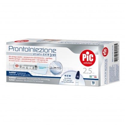 Pic Siringa Solution Pronto Iniezione 2.5ml Ago G23 10 Pezzi