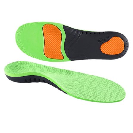 Premium Indlægssål Grøn Fodstøtte Svangstøtte Tilpas Løb Vandring Arbejde-E Voksne UK 8 - 9.5