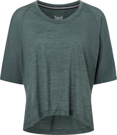 Super.natural Women's Liquid Flow Tee Women short-sleeved sweaters Grey L