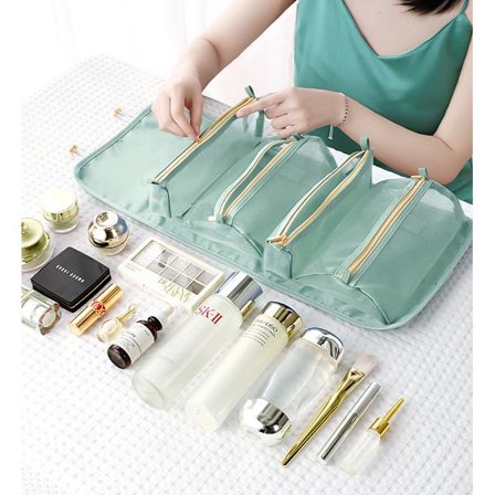 Taitettava edistynyt ihonhoitotuotteiden säilytyspussi