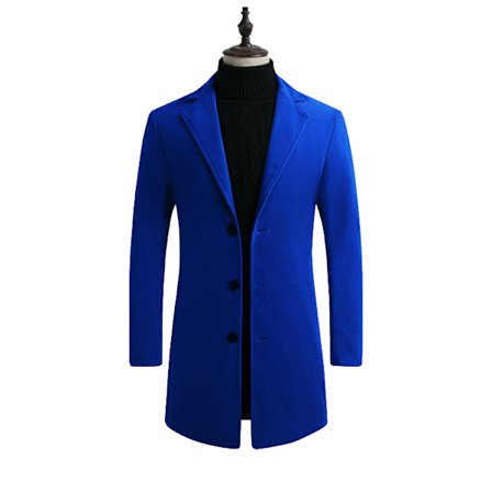 Miesten villasekoitetakki, slim fit, topcoat