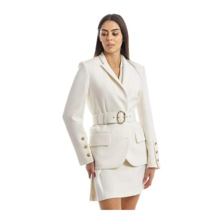 Simona Corsellini Blazers Hvid, Dame, Størrelse: 2XS
