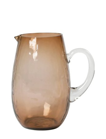 Broste Copenhagen Hammered Jug - Beige - 2 L