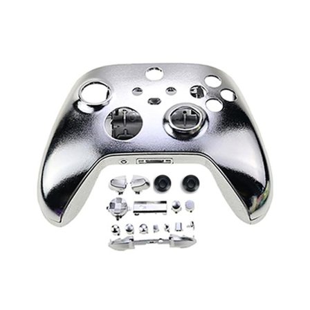 For Xbox Series X/S-kontrollerbelegg Krom-dekseldeksel Hus Shell Gamepad Utskifting av ytre deksel
