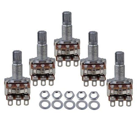 5*kaksois MN250k Blend/Balance Pot Potentiometri 16mm Pohjan Halkaisija