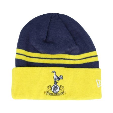 New Era - Football Blå cuff Beanie - Tottenham Hotspur Retro Beanie Yellow/Navy Cuff @ Hatstore