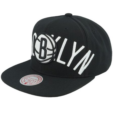 Mitchell & Ness - NBA Svart snapback Keps - Brooklyn Nets Full Frontal Black Snapback @ Hatstore
