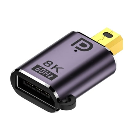 8K60hz Mini Displayport till Displayport Adapter MiniDP Hane till DP Hona DP1.4 Video Extension Converter DP till DP Plug-