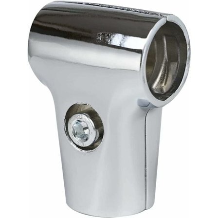 1 stk. Aluminiumlegering forbindelsesled fastgørelsesdele, sølv indvendig diameter 25mm til runde rørramme, stillads, displaystativ, tørrestativ