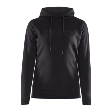 Craft Women's Overhead Logo Hoody Women long-sleeved sweaters Black XS