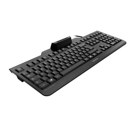 Cherry SECURE BOARD 1.0 - tastatur - med NFC - USA med eurosymbol - svart Inn-enhet