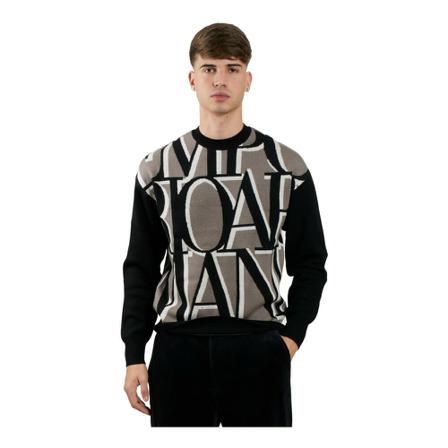Emporio Armani, Sweatshirts Zwart, Heren, Maat:L