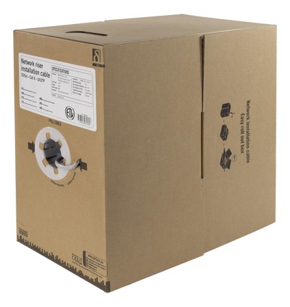 Deltaco TP-48NR - samlet kabel - 305 m - hvit
