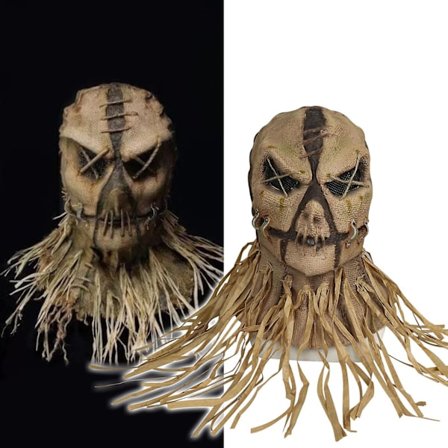 Scarecrow Mask Halloween Vivid Mask Headgear Funny Props Horror Masquerade Scarecrow Mask Cosplay Party Props Stitch Mask