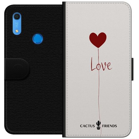 Yhteensopiva Lompakkokotelo Huawei Huawei Y6s (2019) Cactus and Friends - Love Balloon Minimal