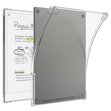 Til Remarkable Paper Pro Cover Anti-Drop Klar TPU Tablet Cover med Penholder