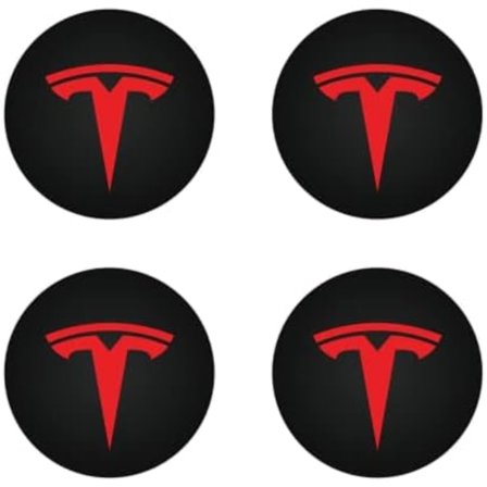 Pyörän navan suojukset (4 kpl) KAVANIC Tesla Model Y Model 3 -muutossarjaan (musta/matta musta)