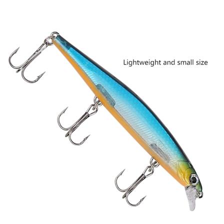 HENG JIA 11CM Levende Lokke Agner Kunstig Minnow Fiske Agner med Kroker (A)