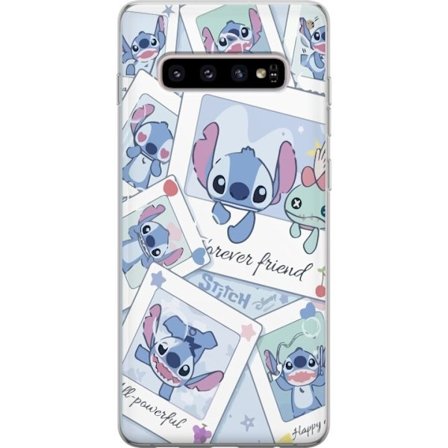 Yhteensopiva Puhelinkuori Samsung Galaxy S10+ Unelmoivat pilvet vaaleanpunaisina, lila ja sinisen sävyissä, kimaltelevine tähtineen ja pehmeän sat