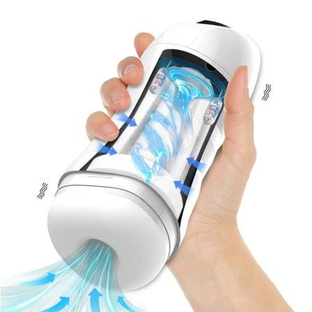 Max Cup Masturbator Vibration & Suction White - Vuxen.dk: For ham
