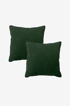 Redlunds - Eddie fodral 45x45 2-pakning - Grønn - Pynteputer & putetrekk - 45X45 - Fra Homeroom