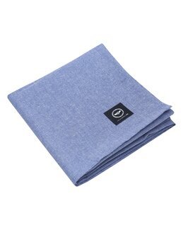 Bordsduk Elin enfärgad Chambray Blå - 90x90 cm - Jul - Recycled by Wille
