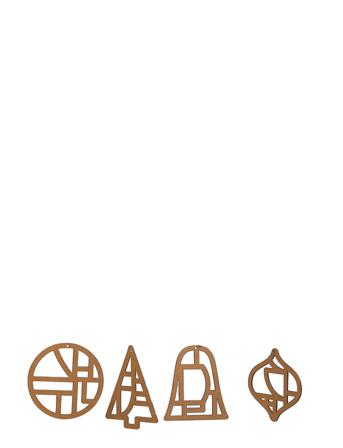Deko 'Fili' Home Decoration Christmas Decoration Christmas Baubles & Tree Accessories Brun Broste Copenhagen