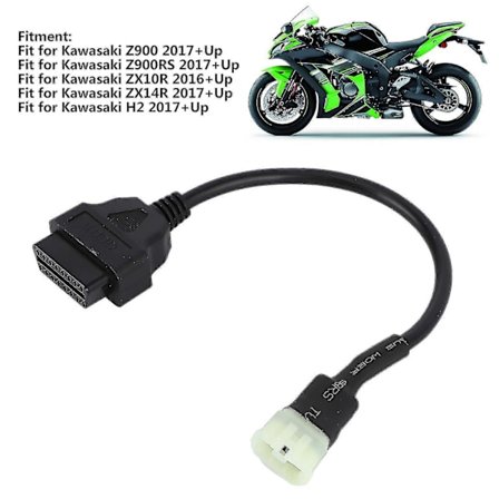 6-polet OBD2-kabeldiagnoseværktøj til Kawasaki Z900/z900rs/zx10r/zx14r/h2