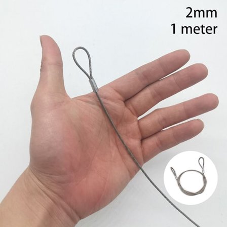 1,5-4mm ståltau hengende tau 2MM1 METER 1 METER