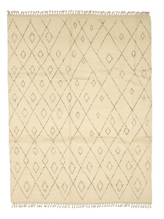 Annodato A Mano Berber Style Tappeto 240X320 Di Lana Arancione/Beige Largo