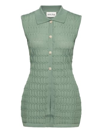 Malina | Hele Long Structure Knitted Vest | XS