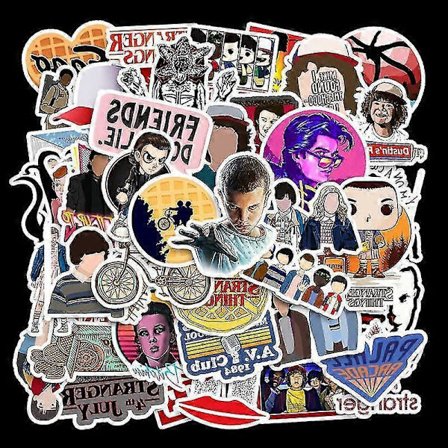 Mahtavia tarroja! 50 pienen Stranger Things -tarran setti - HD ja ei-vulgaareja - Kannettavalle tietokoneelle, leikekirjoihin