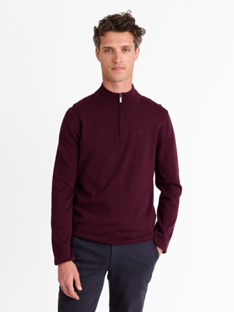 Jean Paul - Pascal zipneck - Herre - Rød - Gensere - XXXL