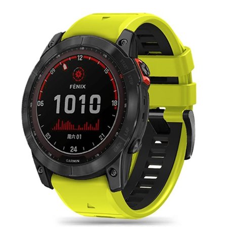 Tech-Protect IconBand Pro hihna Garmin Fenix 3/5X/3HR/5X Plus/6X/6X Pro/7X - Lime/Black