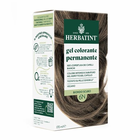 Herbatint Tintura Per Capelli Gel Permanente 6N Biondo Scuro