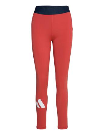 Techfit Life Mid-Rise Badge Of Sport Long Tights W Red Adidas Performance