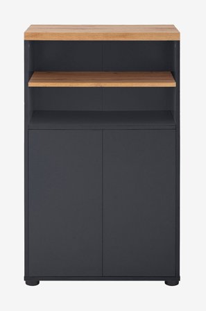 Loft24 - Väggskåp Thessa 2 dörrar/1 hylla - Grå - Skåp - Från Homeroom