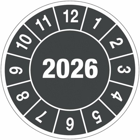 BRADY Kontrollmärke 2026 10mm 104/fp - Lyreco - Skyddsutrustning - Säkerhetsmärkning och skyltar - Skyltar