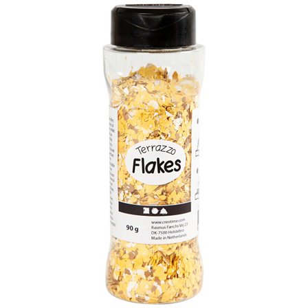 Creativ Company Terrazzo Flakes 90g Gul