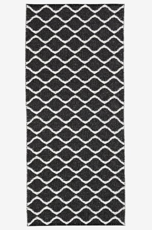 Horredsmattan - Plastgulvtæppe Wave 70x200 cm - Sort - Plasttæpper - 70X200 - Fra Homeroom