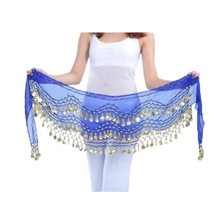 Vatsatanssihuivi vatsatanssihuivi vatsatanssin hame vatsatanssihuivi Tanssivyö Blue