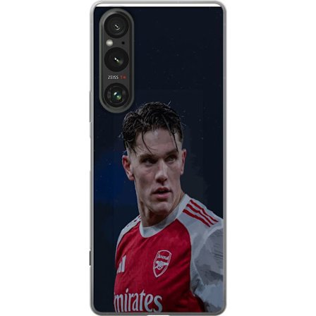 Yhteensopiva Puhelinkuori Sony Xperia 1 V Pastellivärikkäät sateenkaaret, joissa on valkoiset tähdet ja pehmeä väriero taivaallisessa unelmahimmessä