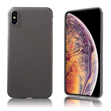 iPhone Xs Max ultratunt plastfodral - Ljusgrå