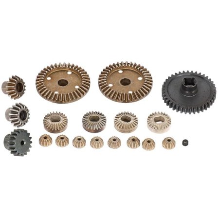 A949 A959 A969 A979 A959-B A969-B A979-B RC-auton varaosat, päivitetty metalliero, 27T42T-vaihde