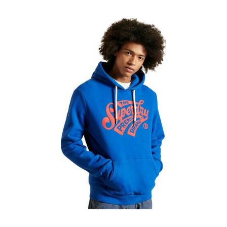 Superdry, Sweatshirt Blauw, Heren, Maat:S