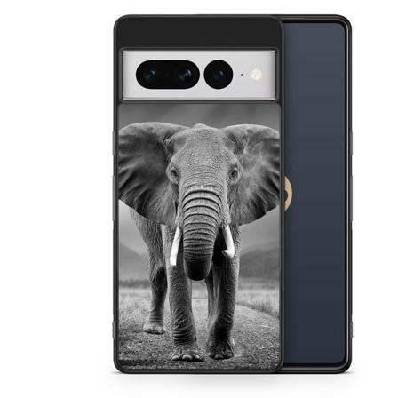 Bjornberry Skal Google Pixel 7 Pro - Svart/vit Elefant