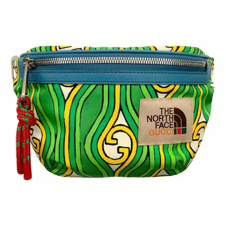 Gucci Vintage Pre-owned Bælte Bumbag Multi Canvas Cross Body Taske Grøn, Dame Vintage Tasker, Størrelse: ONE Size